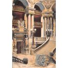 Carte postale ancienne - Paris, L'escalier de l'opéra