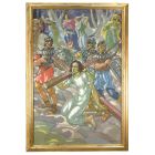 Huile sur toile 1930 par Ch Perrot