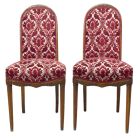 Paire de chaises en acajou par Paul Follot