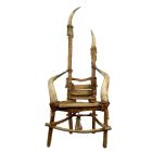 Fauteuil trône "Gandalf "sculpture de Michel Haillard 