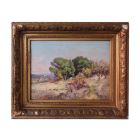 Peinture XIXème paysage provençal G. Gall