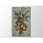Dessin aquarelle bouquet de fleur époque XVIIIème