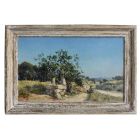 Puits Provençal huile sur panneau par Gall 