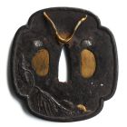 Tsuba ancien garde de Katana Japonais XIXème