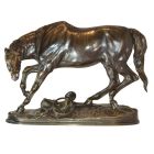 Cheval en bronze grand modèle par Pierre Lenordez (1815-1892) époque XIXème