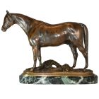 Cheval en bronze patiné médaille par P. Lenordez XIXème