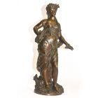 Allégorie du printemps jeune fille portant le blé par Moreau XIXème