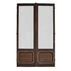 Portes anciennes époque fin XIXème de salon vitrées