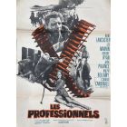 Affiche de cinéma des années 60 Les professionnels 