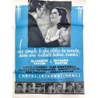 Affiche de cinéma des années 60 Hotel international Elisabeth Taylor