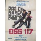 Affiche de cinéma des années 60 pas de roses pour OSS 117