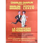 Affiche de cinéma des années 60 La comtesse de Hong-Kong