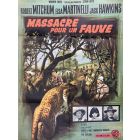 Affiche de cinéma des années 60 massacre pour un fauve