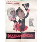 Affiche de cinéma des années 60 Allez France