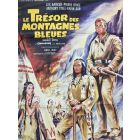 Affiche de cinéma des années 60 le trésor des montagnes bleues
