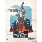 Affiche de cinéma des années 60 paix a celui qui vient au monde