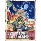 Affiche de cinéma des années 60 Déserteur de Fort Alamo