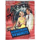 Affiche de cinéma des années 60 Lex Barker Monsieur Dynamite