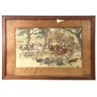 Gravure polychrome de Georges Busson "cavalcade" 