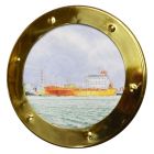 Hublot de bateau décoratif en laiton