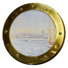 Hublot de bateau décoratif en laiton