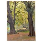 Scène de parc époque 1930 par Georges Courtin