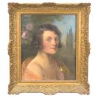 Portrait de la maîtresse d'Arthur Chaplin par lui même 