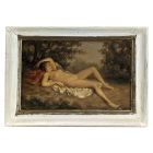 Louis Édouard Garrido Huile sur carton femme nue