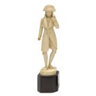 Statuette de Napoléon Bonaparte sculpté dans l'ivoire de Dieppe époque XIXème