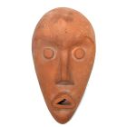 Sculpture de masque en céramique années 50/60 par Paulette Toma