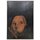Édouard Poncet Duquaire huile sur toile personnage