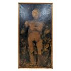 Édouard Poncet Duquaire huile sur toile Saint Sebastien