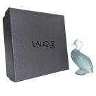 statuette verre dépoli Lalique® France petit canard 
