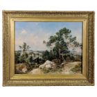 Paysage Provençal huile sur panneau par Gall 