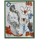 Peinture abstraite par Jean-Pierre Alliès sur papier