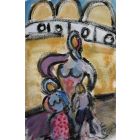 Série Andalousie par Jean-Pierre Alliès constituée de 5 gouaches sur papier