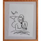 Dessins érotiques au feutre de JP Alliès (série de 4)