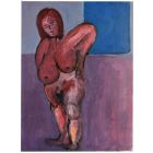 Femme nue aux seins lourds peinture de Jean-Pierre Alliès