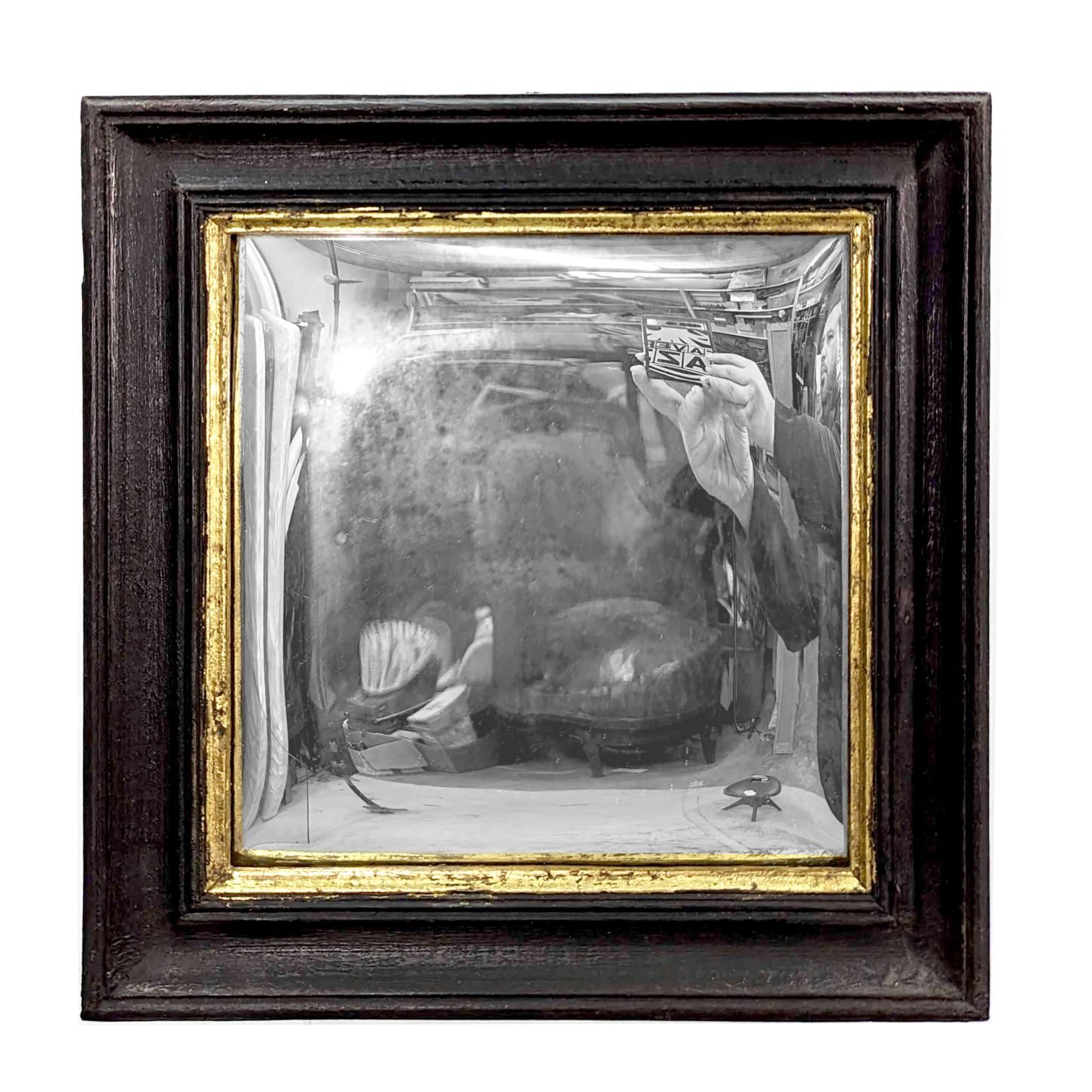 Miroir bombé déformant de décoration