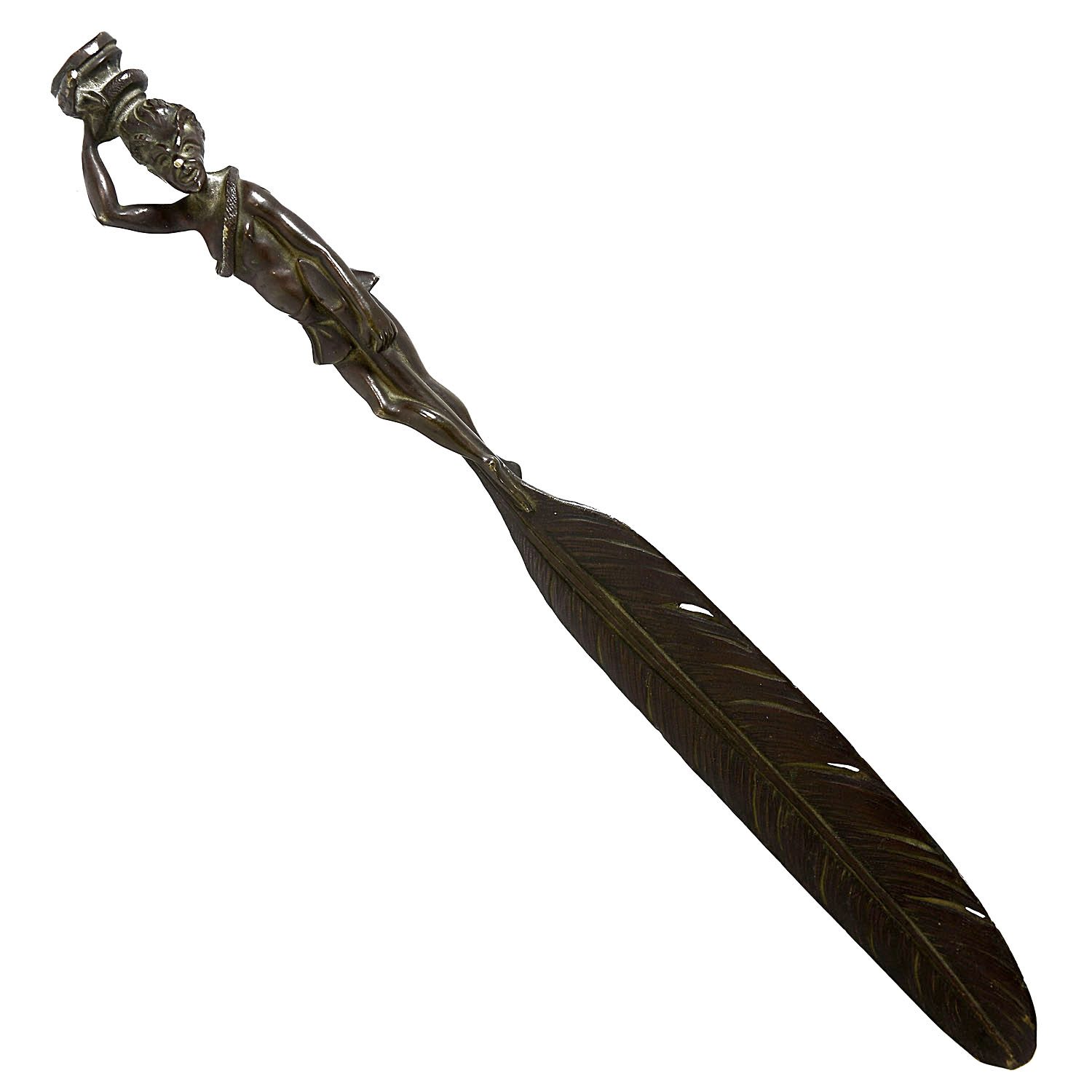 Coupe-papier en bronze à décor de diablotin XIXème