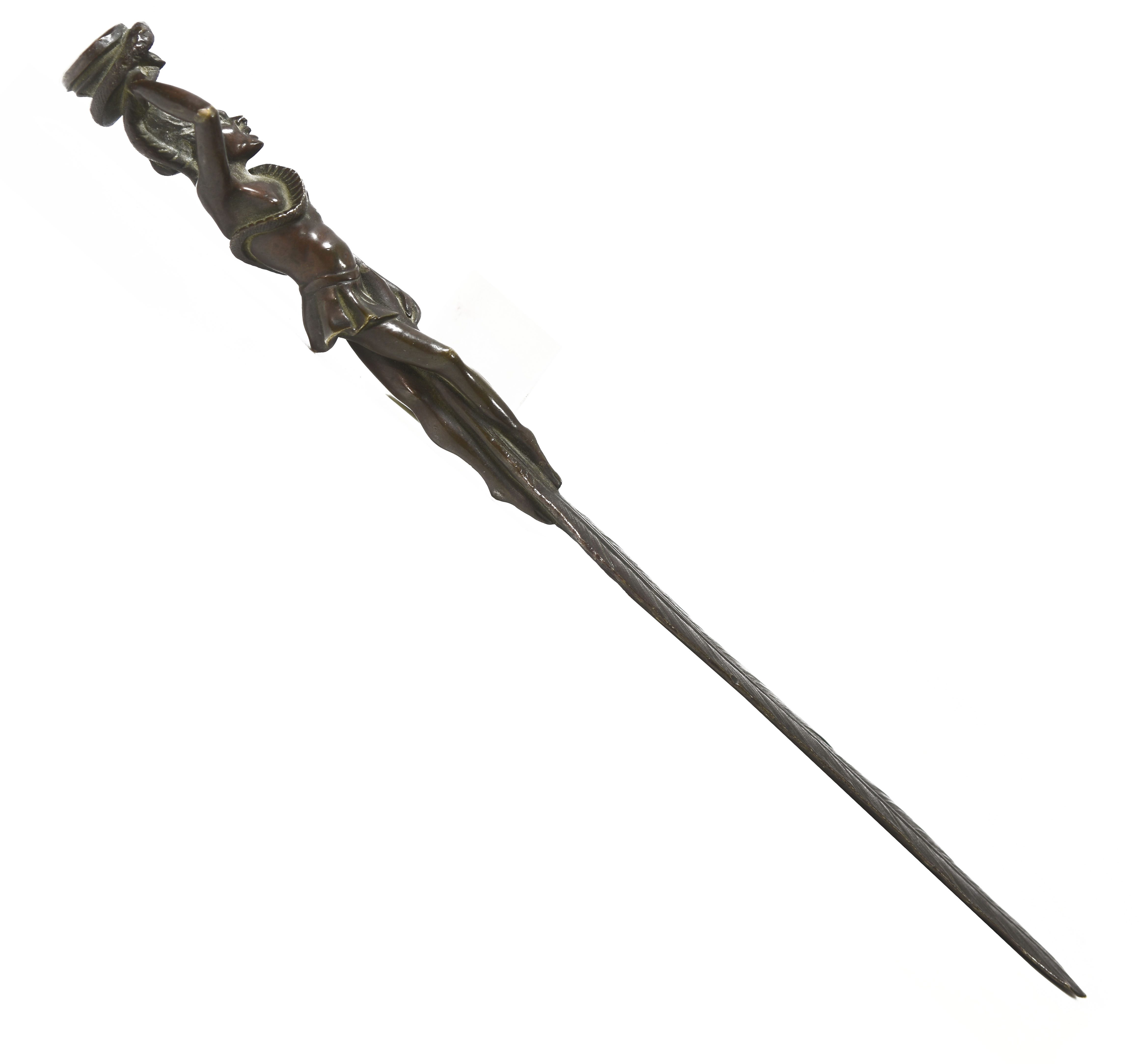 Coupe-papier en bronze à décor de diablotin XIXème