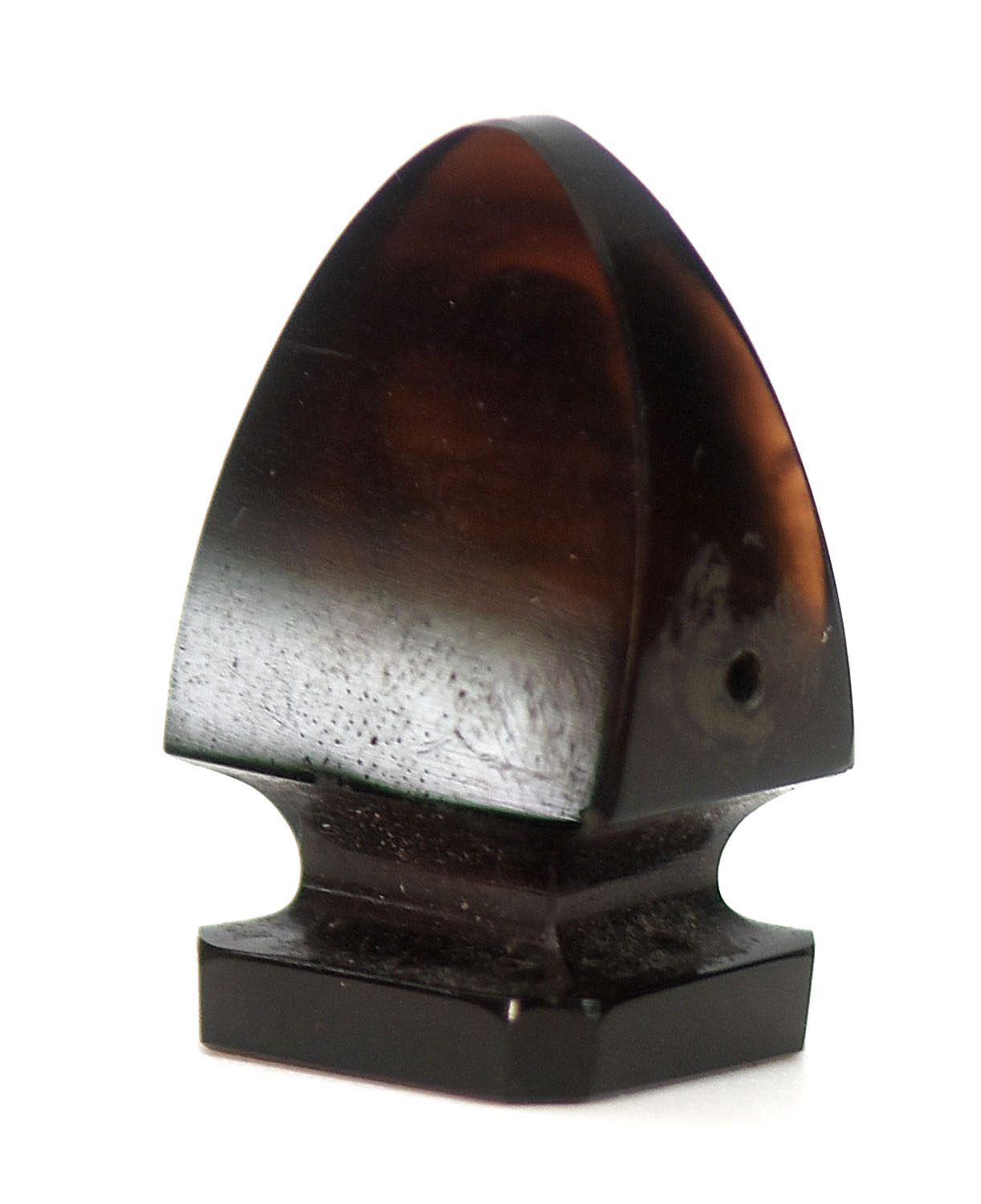 Sceau à cacheter de collection vierge en agate, entaille à décor de tête grecque 
