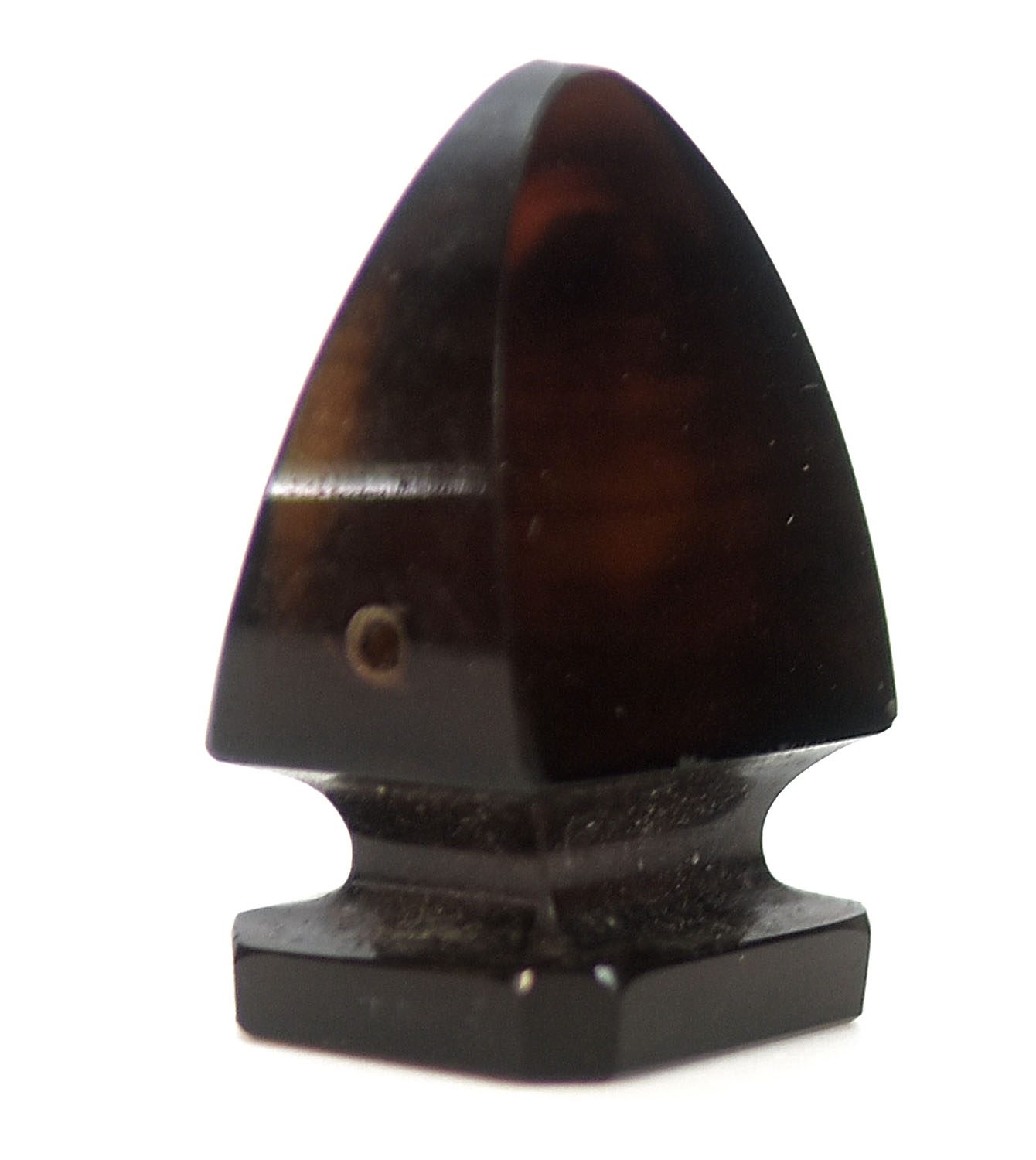 Sceau à cacheter de collection vierge en agate, entaille à décor de tête grecque 