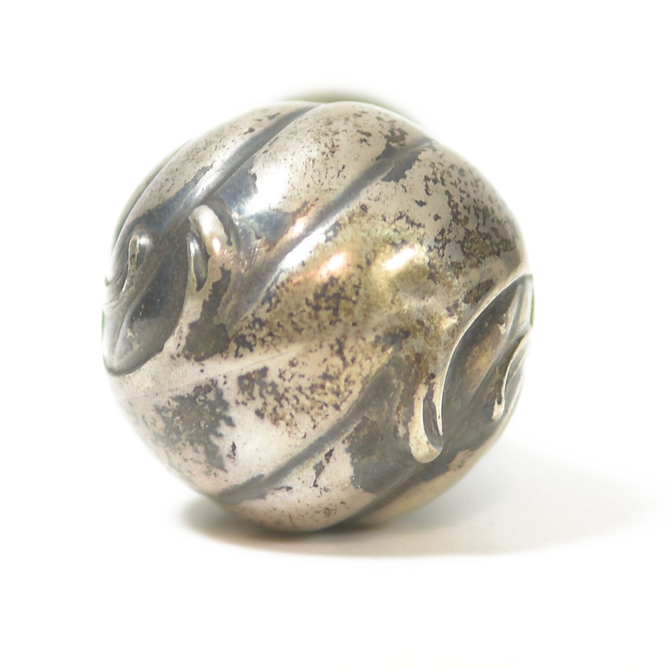 Sceau à cacheter de collection en métal argenté ou argent décor Art Nouveau