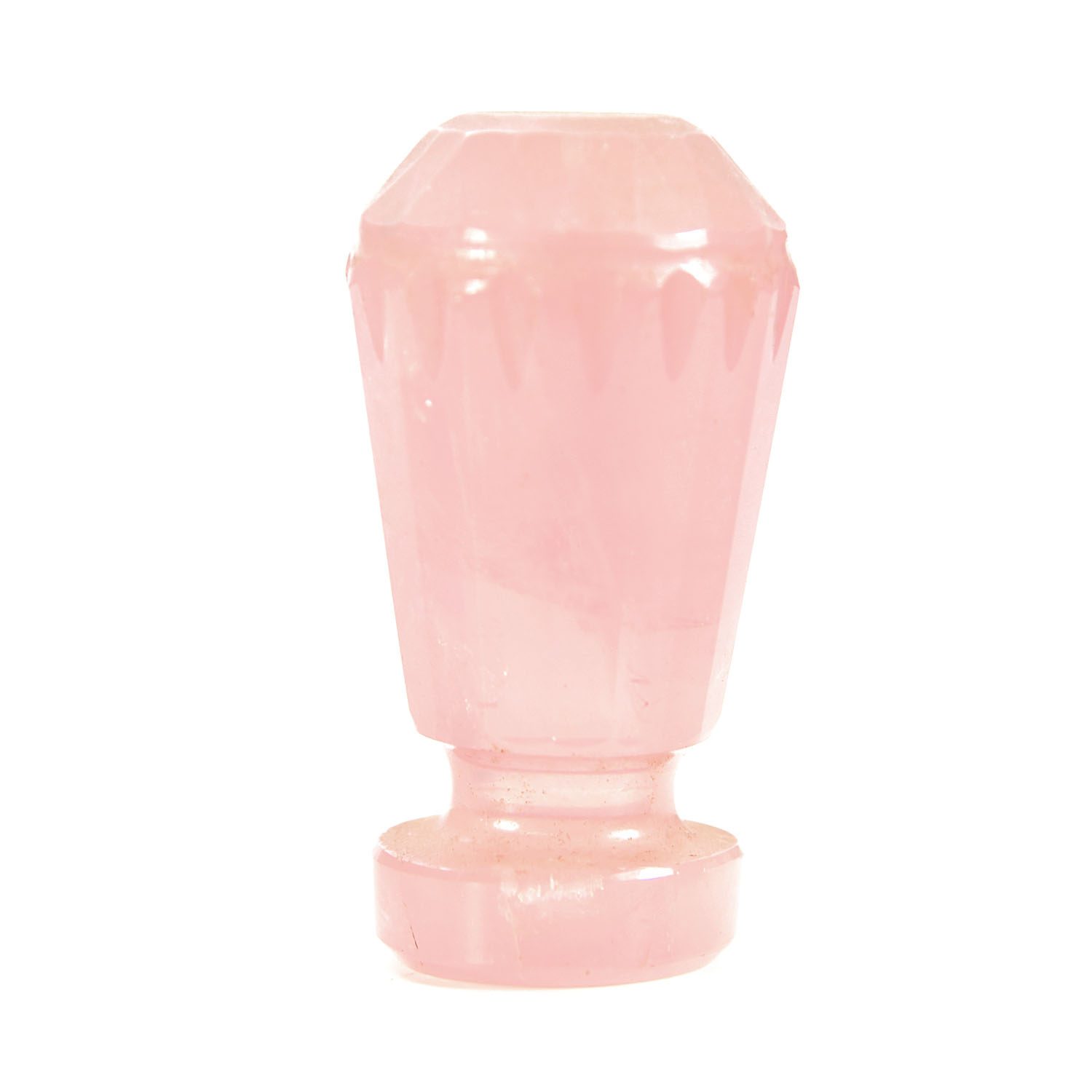 Sceau à cacheter de collection vierge en quartz rose 