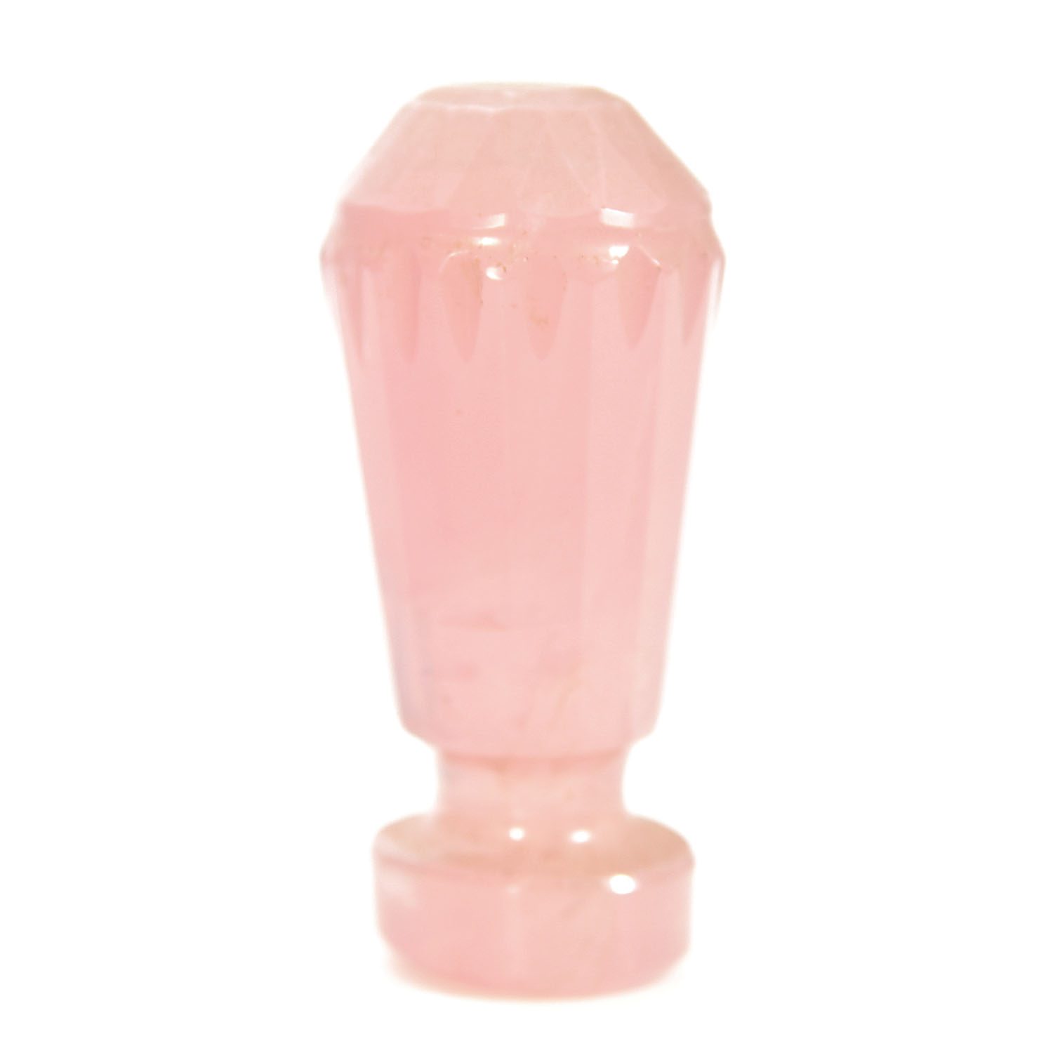 Sceau à cacheter de collection vierge en quartz rose 