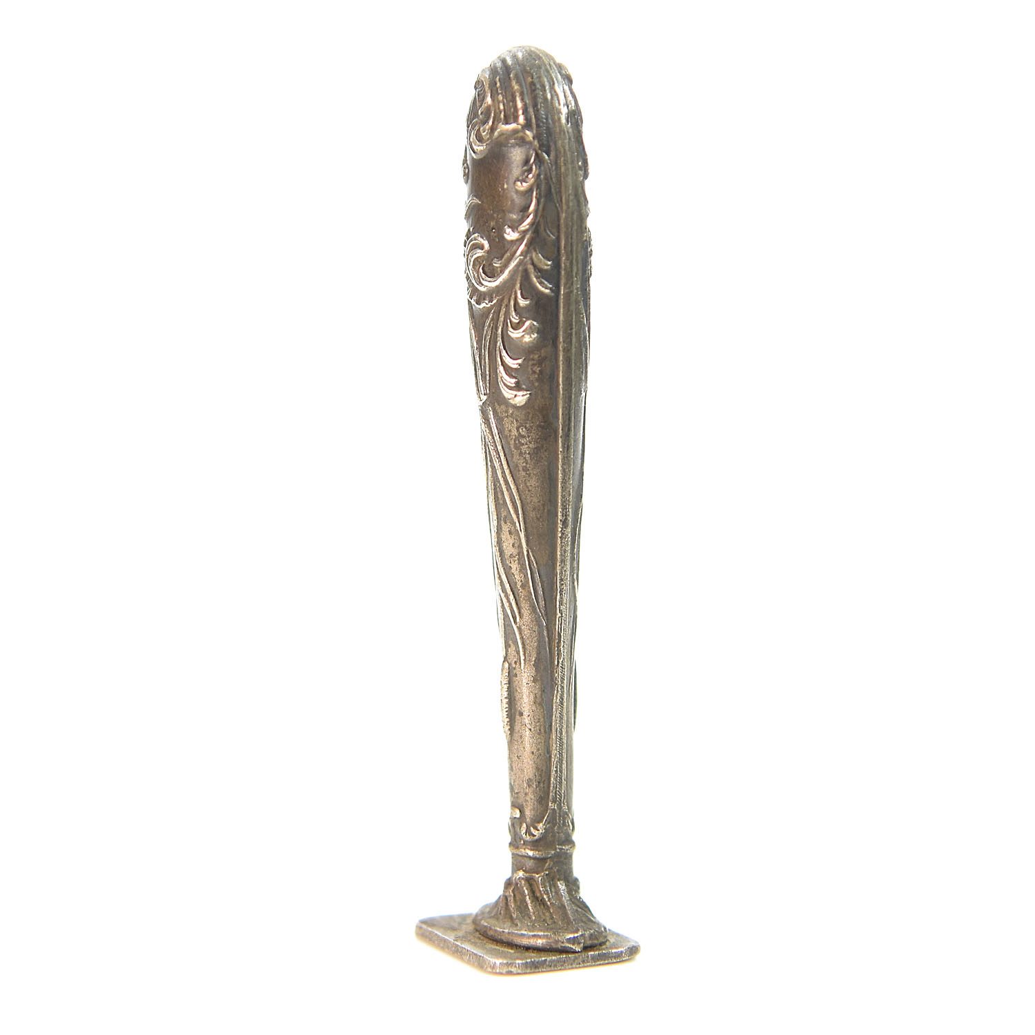 Sceau à cacheter de collection en argent ou métal argenté 