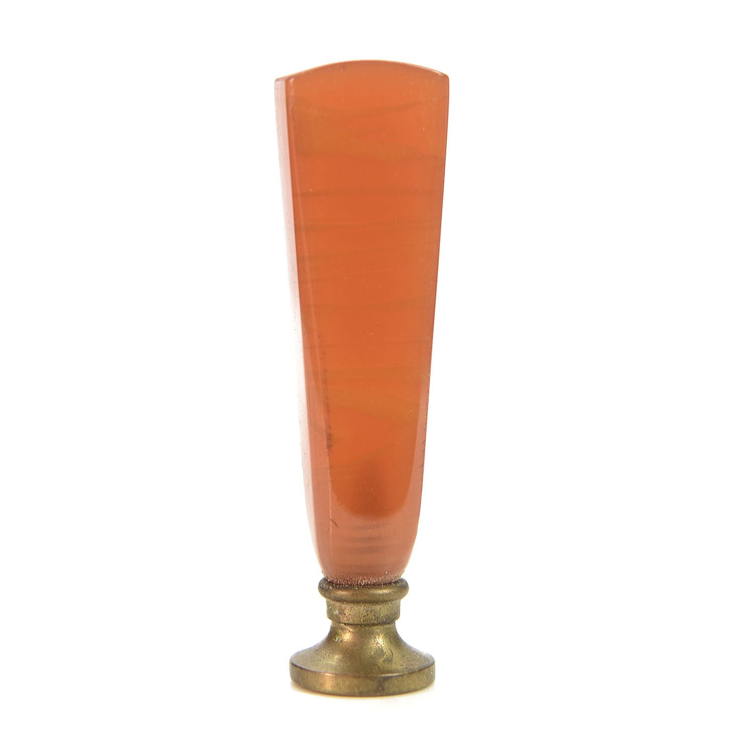 Sceau à cacheter de collection en agate et bronze 
