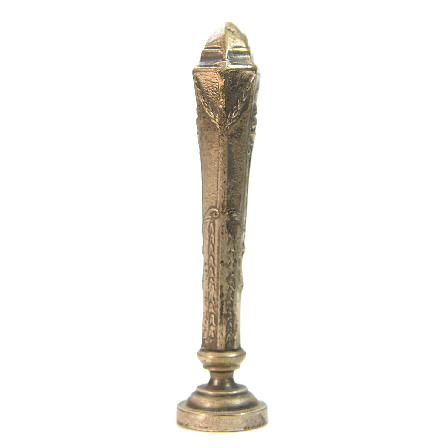 Sceau à cacheter de collection en argent ou métal argenté 