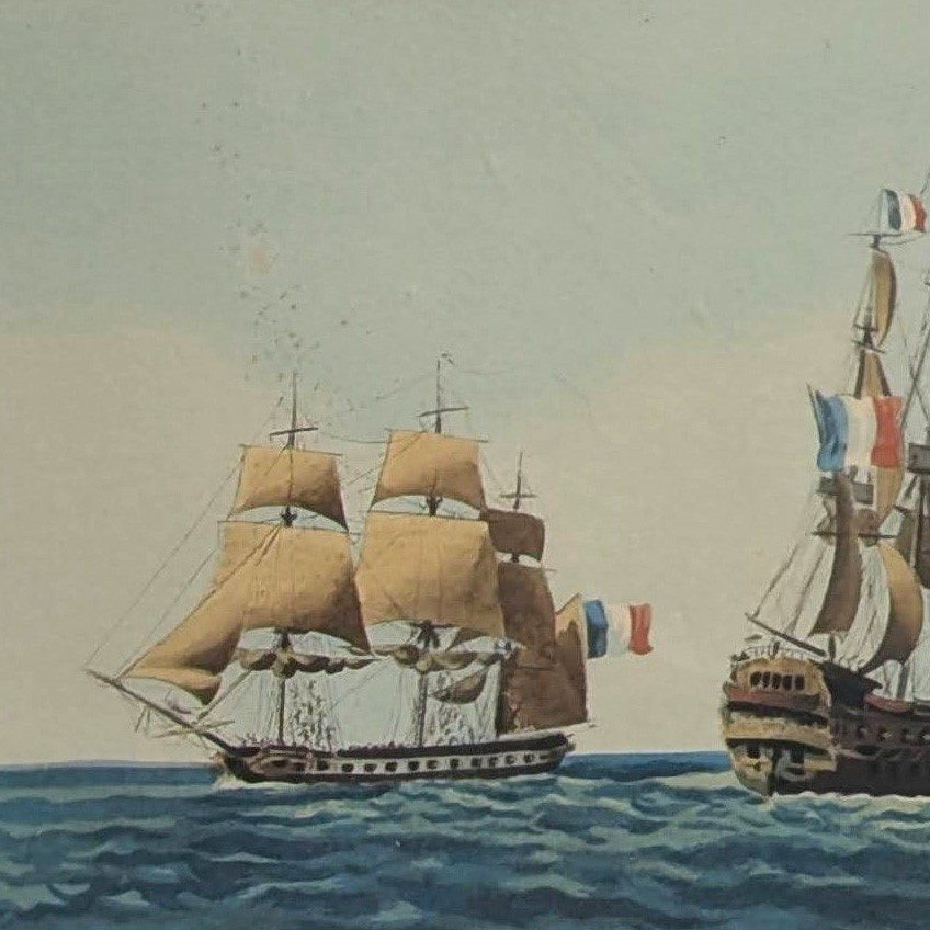 Jean Jérôme Beaugean frégate saluant à la voix